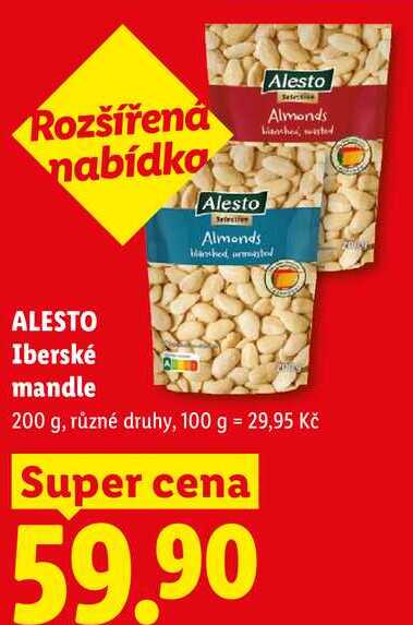 ALESTO Iberské mandle, 200 g