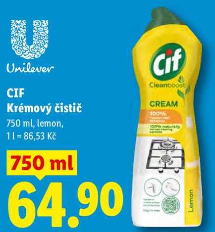 CIF Krémový čistič, 750 ml
