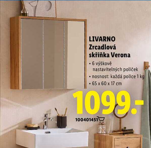LIVARNO Zrcadlová skříňka Verona