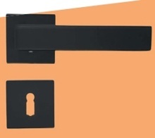 COBRA ROZETOVÉ DVEŘNÍ KOVÁNÍ GYES-S BB MATNÁ ČERNÁ