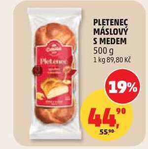 PLETENEC MÁSLOVÝ S MEDEM, 500 g