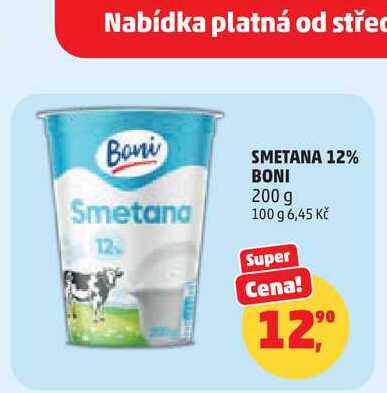 SMETANA 12% BONI, 200 g