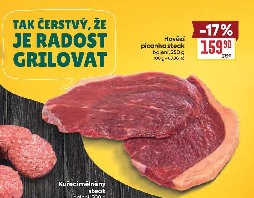 Hovězí picanha steak balení, 250 g