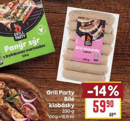 Grill Party Bilé klobásky 330 g