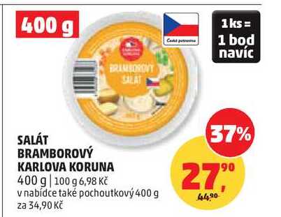 SALÁT BRAMBOROVÝ KARLOVA KORUNA, 400 g