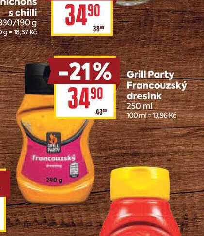 Grill Party Francouzský dresink 250 ml