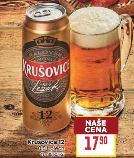 Krušovice 12 0.5l plech