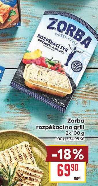 Zorba rozpékací na grill 2x 100 g