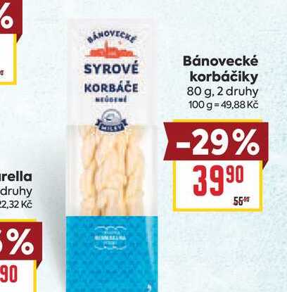 Bánovecké korbáčiky 80 g