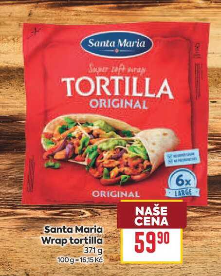 Santa Maria Wrap tortilla 371 g