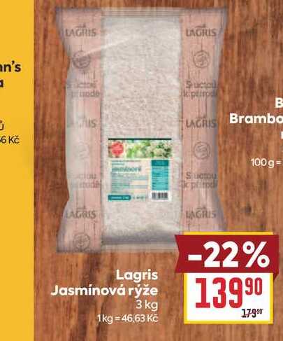 Lagris Jasmínová rýže 1kg