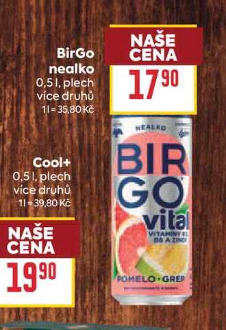 BirGo nealko 0,51, plech