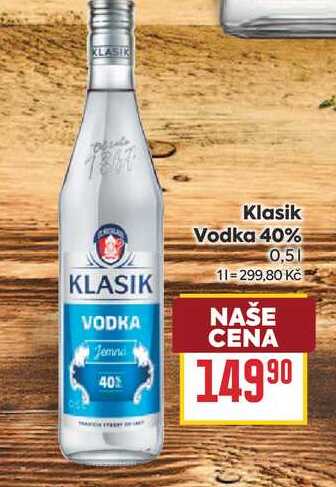 Klasik Vodka 40% 0,5l