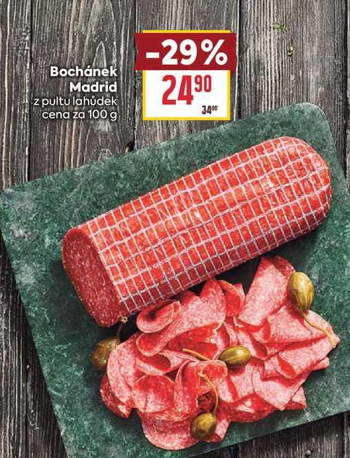 Bochánek Madrid z pultu lahůdek cena za 100 g
