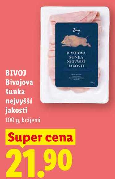 BIVOJ Bivojova šunka nejvyšší jakosti, 100 g