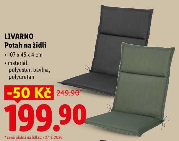 LIVARNO Potah na židli 