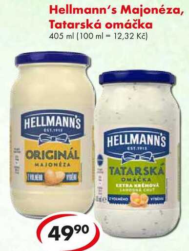 Hellmann's Majonéza, Tatarská omáčka, 405 ml 