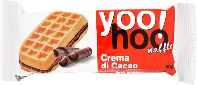 Dvojitá vafle s kakaovou náplní