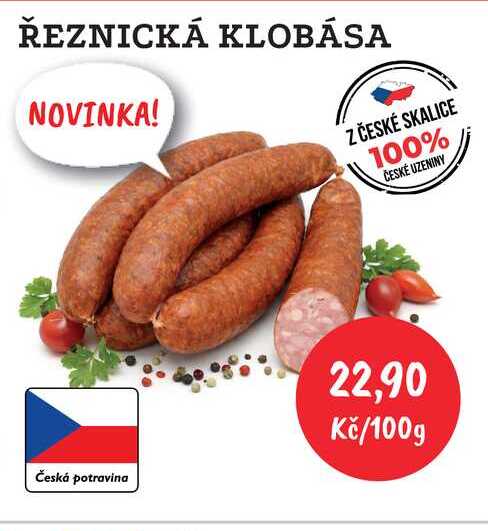 ŘEZNICKÁ KLOBÁSA 100g