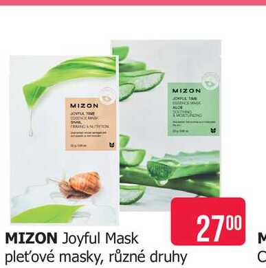 MIZON Joyful Mask pleťové masky, různé druhy