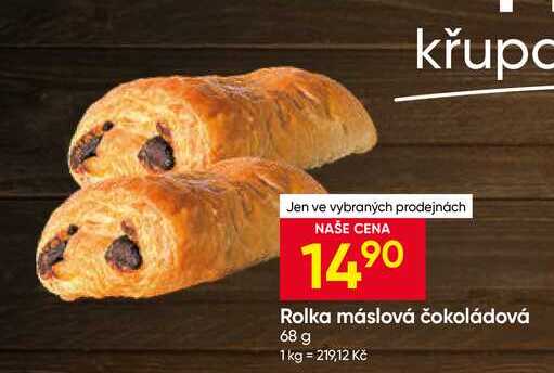 Rolka máslová čokoládová 68 g
