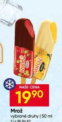 Prima Mrož 50ml, vybrané druhy