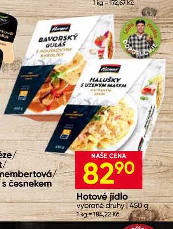 Hamé Hotové jídlo vybrané druhy 450 g 