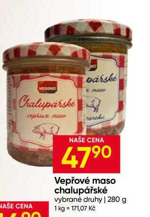 Vepřové maso chalupářské vybrané druhy 280 g