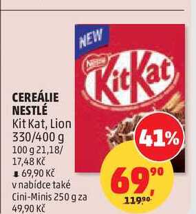 CEREÁLIE NESTLÉ Kit Kat, 330 g