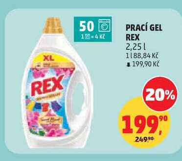 PRACÍ GEL REX, 2,25 l
