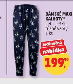 DÁMSKÉ MAXI KALHOTY, 1 ks