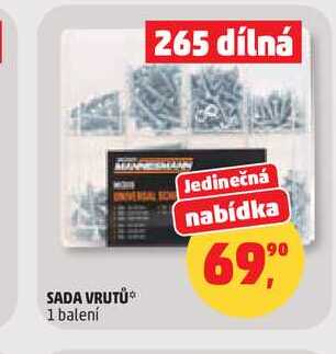 SADA VRUTŮ, 1 balení 