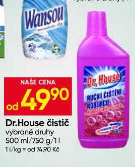 Dr.House čistič vybrané druhy 500 ml