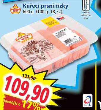 Kuřecí prsní řízky, 600 g