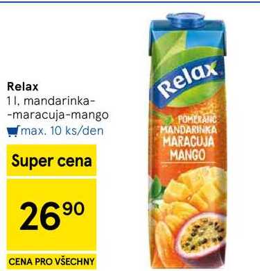 Relax mandarinka-maracuja-mango, 1 l 