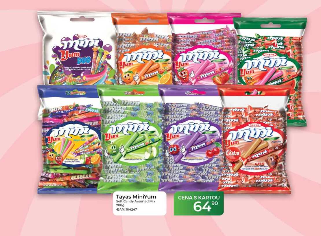 Tayas MiniYum Soft Candy Assorted Mix 700g