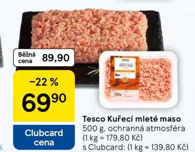 Tesco Kuřecí mleté maso, 500 g