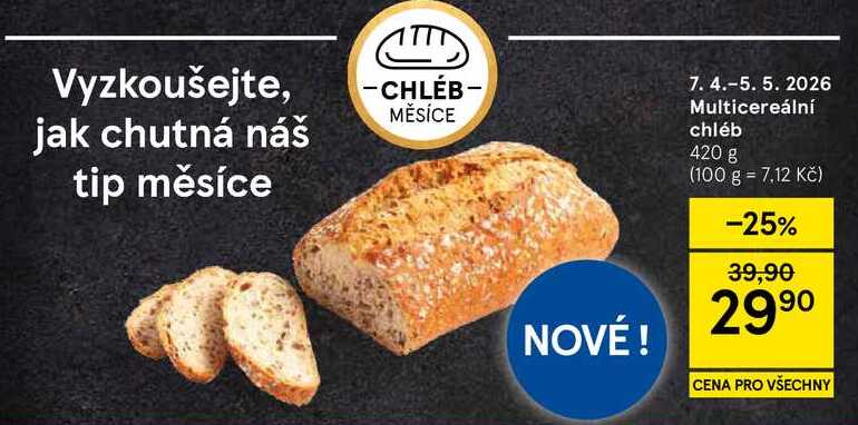 Multicereální chléb, 420 g  