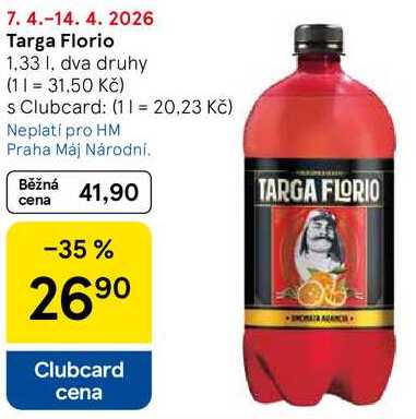 Targa Florio, 1,33 I, dva druhy  