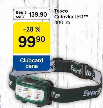 Tesco Čelovka LED, 300 Im 