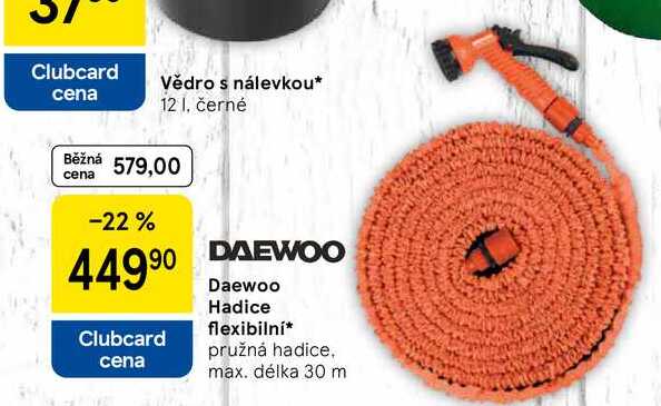 Daewoo Hadice flexibilní, pružná hadice, max. délka 30 m