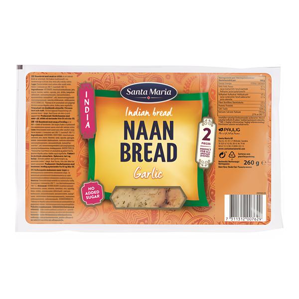 Santa Maria Naan indický chléb česnek