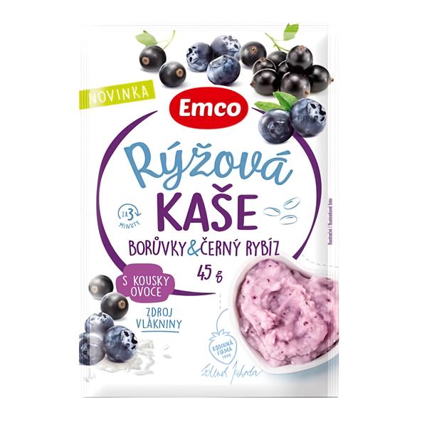 Emco Rýžová kaše borůvky & černý rybíz