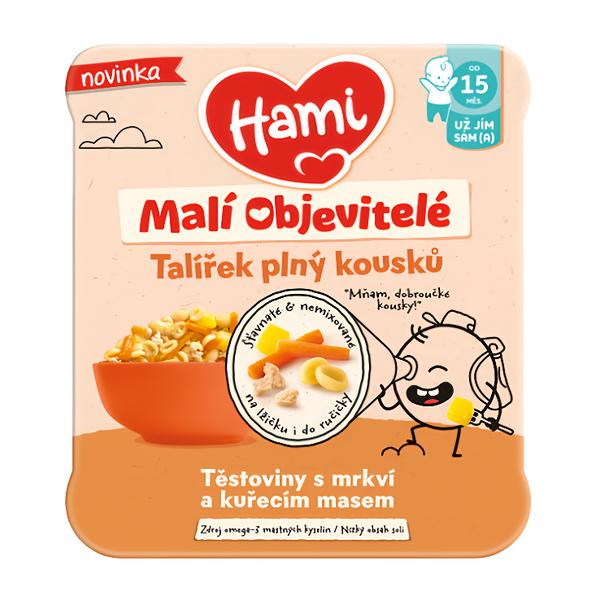 Hami Malí Objevitelé, těstoviny s mrkví a kuřecím masem