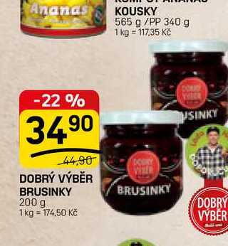 DOBRÝ VÝBĚR BRUSINKY 200 g