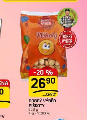 DOBRÝ VÝBĚR PIŠKOTY 250 g 