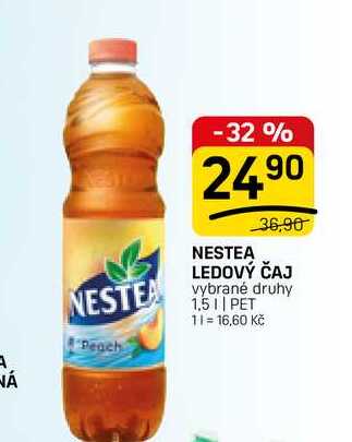 NESTEA LEDOVÝ ČAJ vybrané druhy 1,5l