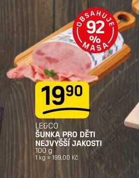 ŠUNKA PRO DĚTI NEJVYŠŠÍ JAKOSTI 100 g