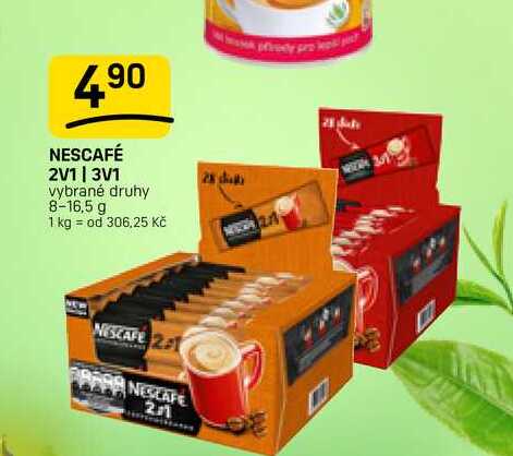 NESCAFÉ 2V1 | 3V1 vybrané druhy 8-16,5 g