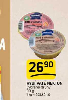 RYBÍ PATÉ NEKTON vybrané druhy 90 g